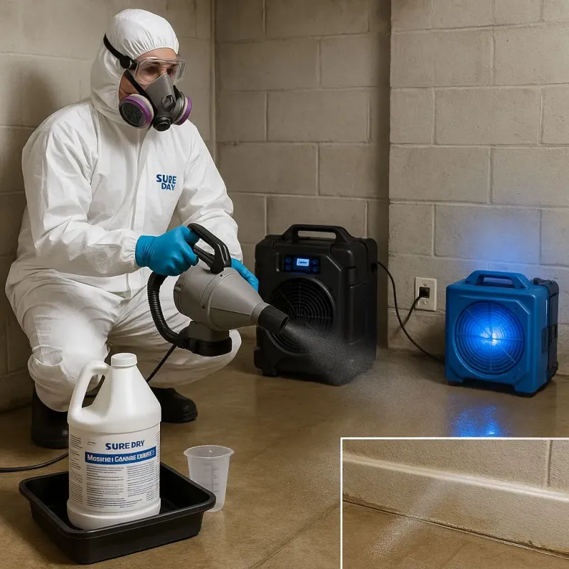Sanitization and Odor Removal process in Broward Estates, FL